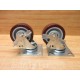 Generic 4X1.5 Caster Wheel 4X1-12 Red, Swivel Plate WBrake - New No Box
