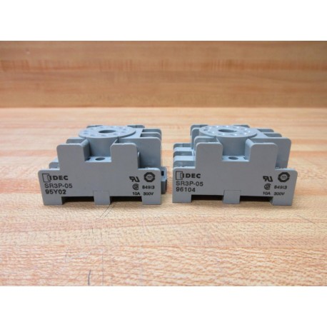 IDEC SR3P-05 Relay Socket SR3P05 Grey (Pack of 2) - New No Box
