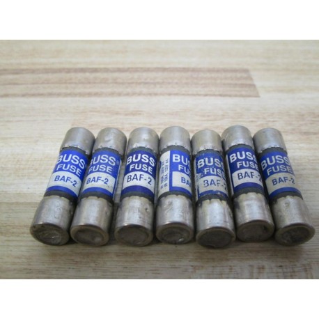 Buss BAF-2 Bussmann Fuse Cross Ref 6F160 (Pack of 7) - New No Box