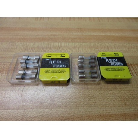 Redi Fuse AGW-20 Fuse AGW20 Metal Strip Element (Pack of 10)