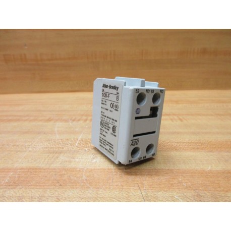 Allen Bradley 100-FA20 Auxiliary Contact 100FA20 Series B - Used