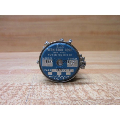 Vernitron 0786 E Potentiometer 105 - Used