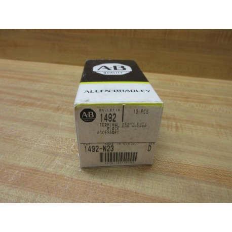 Allen Bradley 1492-N23 End Barrier 1492N23 EMPTY BOX ONLY!