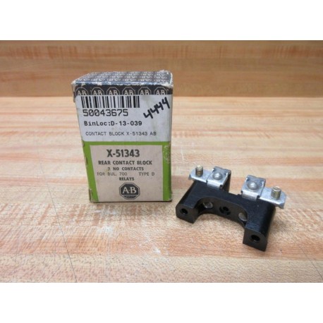Allen Bradley X-51343 Rear Contact Block X51343
