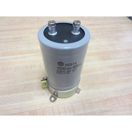 Hitachi HCGFA Capacitor 1200MFD 400 VDC With Mount - New No Box