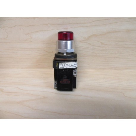 Allen Bradley 800T-NX697 Push Button 800T-NX697R Red - Used
