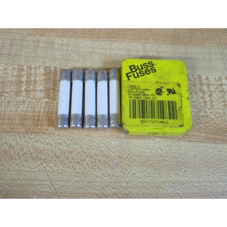 Bussmann GBB-2 Fuse GBB2 (Pack of 5)