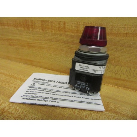 Allen Bradley 800T-P16R-NP Pilot Light - New No Box