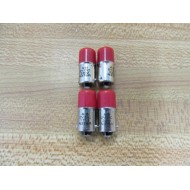 Allen Bradley 800T-N376R Red Bulb Light LED Lamp N376R (Pack of 4) - New No Box