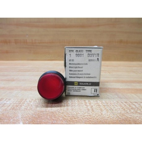 Square D 900-D3V1R Pilot Light Bezel 900D3V1R