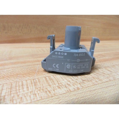 EAO 704.950.0 Lamp Socket 7049500 250V2.4W 380V2.4W - New No Box