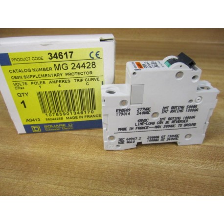 Square D MG24428 Merlin Gerin Breaker 4A 24428 Schneider