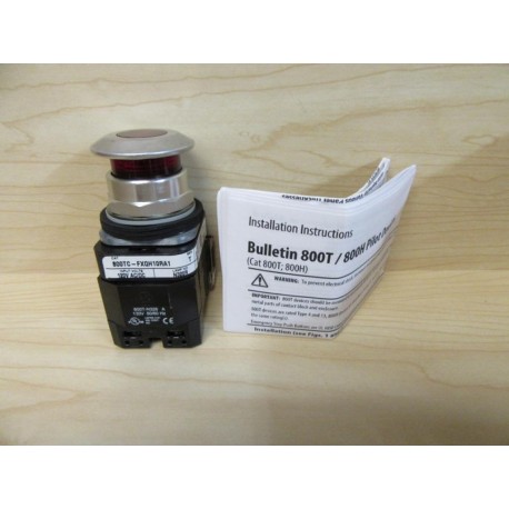 Allen Bradley 800TC-FXQH10RA1 Push Pull Switch - New No Box