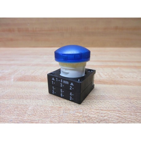 Siemens 3SB3001-6AA50 Furnas Blue Indicator Light - New No Box