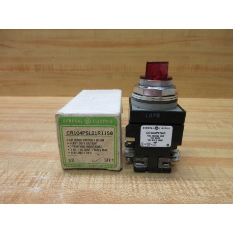 General Electric CR104PSL21R11S8 GE Illuminated Selector Switch