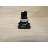 ABB 1SFA611201R2006 Selector Switch M2SS2-20B Silver Painted Bezel