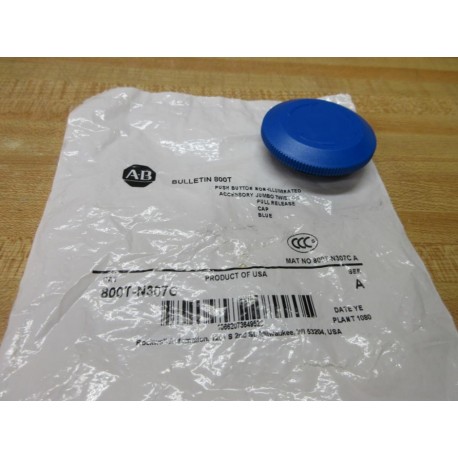 Allen Bradley 800T-N307C Blue Push Button Cap 800TN307C