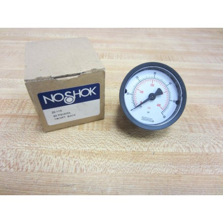 Noshok 20.110 Pressure Gauge 20110 18 NPT 0-60PSI 0-400 kPa