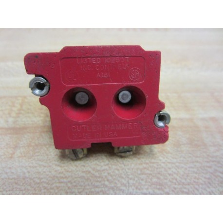 Cutler Hammer 10250T Eaton Red Contact Block 120V - Used