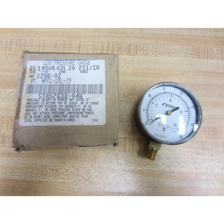 Omega PGL-25L-35 Low Pressure Gauge PGL25L35