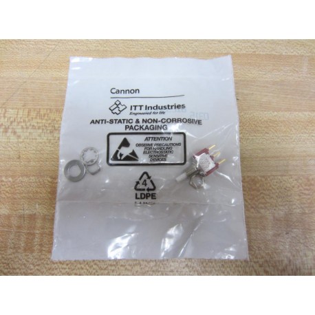 ITT Cannon Electric 8125SHZBE Push Button Switch
