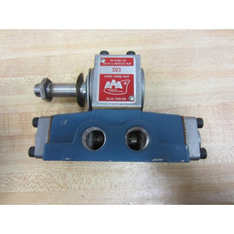 AAA S03 General Purpose Valve No Coil - New No Box