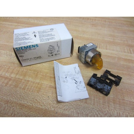 Siemens 3SB3501-3PA01 Selector Switch 3SB35013PA01 Series B