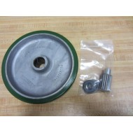 Albion PD0820019 Polyurethane Aluminum Wheel - New No Box