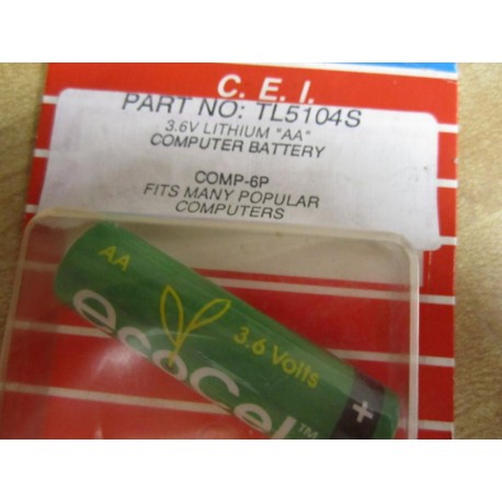 C.E.I. TL5104S Lithium Battery