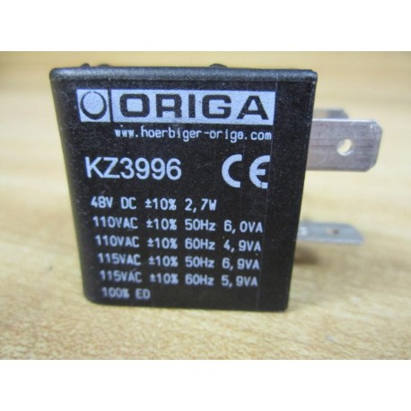 Origa KZ3996 Hoerbiger Solenoid Coil Obsolete - New No Box