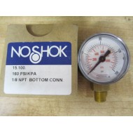 Noshok 15-100 160 Gauge 15.100.  160 PSIKPA 18 NPT