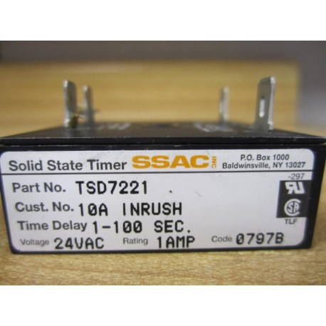 SSAC TSD7221 Solid State Timer - Used