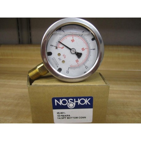 Noshok 25-901-15 PSI Gauge 25901