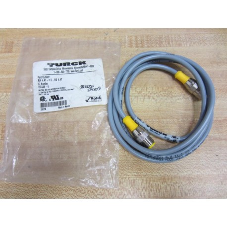 Turck RK 4.4T-1.5-RS 4.4T U2444-4 Cable RK44T15RS44T