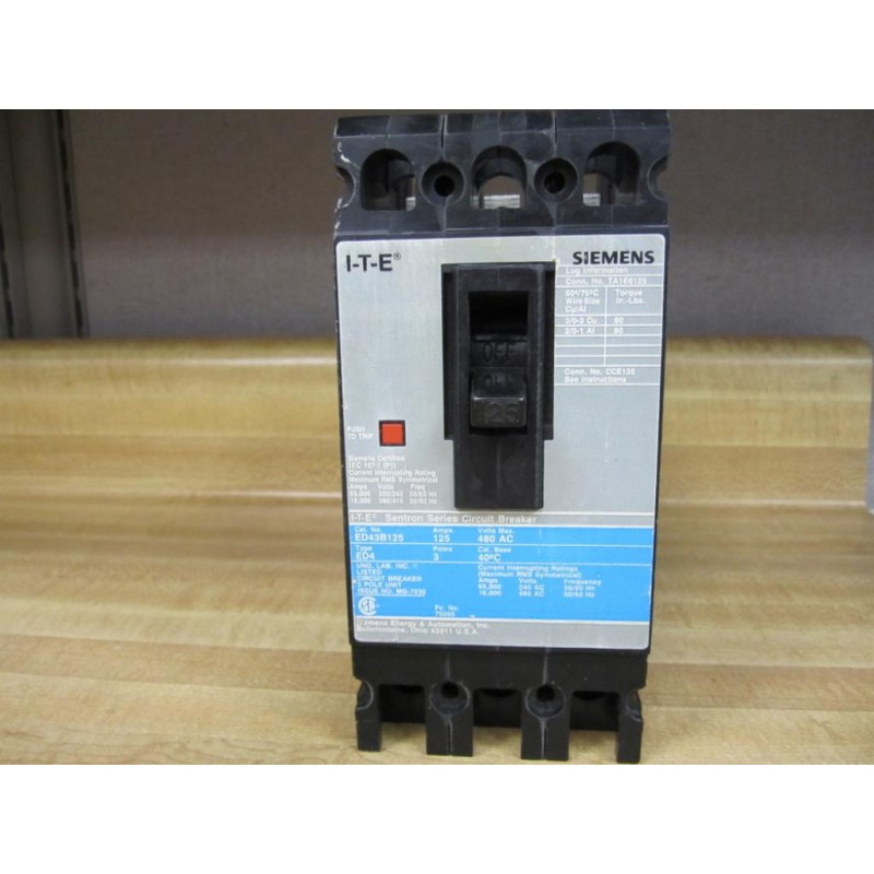 use to breaker how Poles 125 ED4 3 Circuit Siemens Amp ED43B125 Breaker