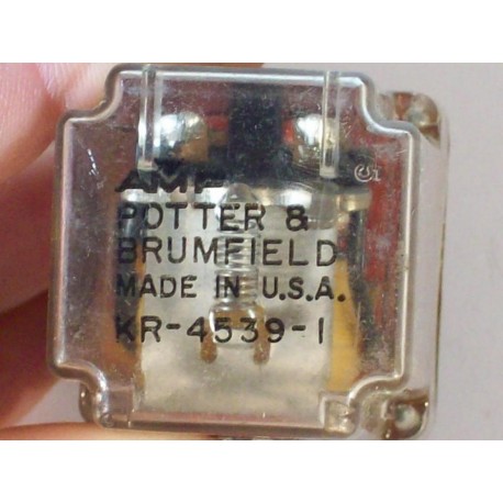 Potter & Brumfield KR45391 Relay  KR-4539-1