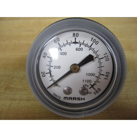 Marsh 16670 Pressure Gauge - New No Box