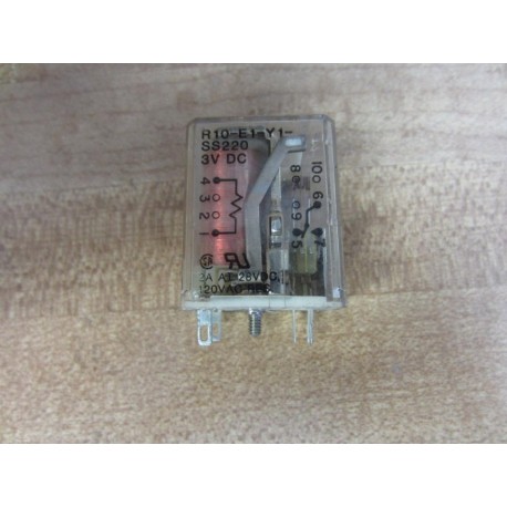 Potter & Brumfield R10-E1-Y1-SS220 Relay R10E1Y1SS220 3VDC - Used