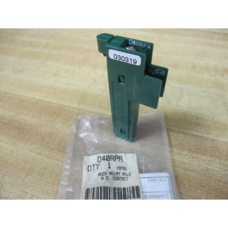 Cutler Hammer D40RPA Eaton Reed Relay D40R PA N.O. Contact