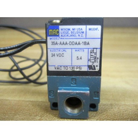 Mac Valves 35A-AAA-DDAA-1BA Solenoid Valve - Used