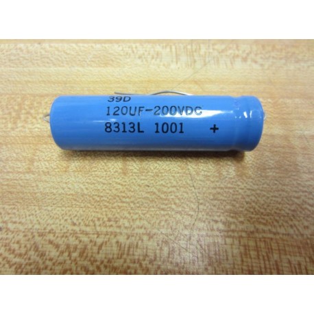 Sprague 39D Capacitor 120UF 200VDC 8313L - New No Box