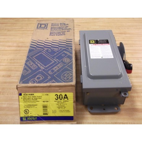 Square D H361AWK Safety Switch 30A