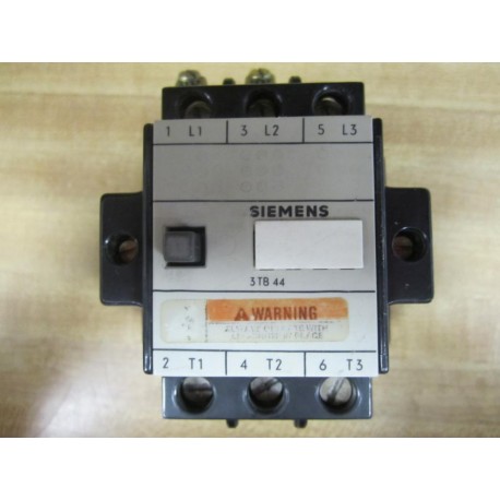 Siemens 3-TB-44 Magnetic Contactor 3TB44 Parts Only - Used