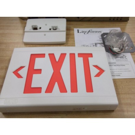 Dual-Lite LXURWE Liteforms Thermoplastic Exit Sign