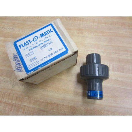 Plast-O-Matic CKM050VS-PV PVC Molded Check Valve CKM050VSPV