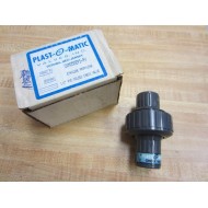 Plast-O-Matic CKM050EPS-PV PVC Molded Check Valve CKM050EPSPV