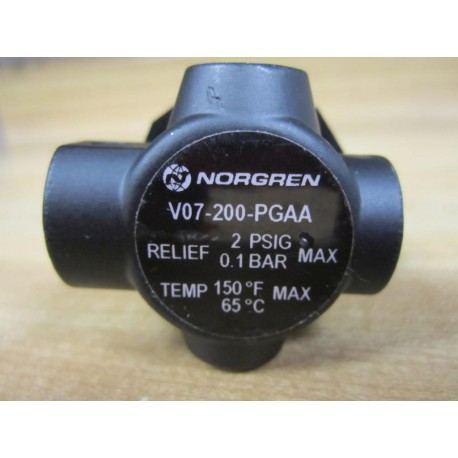 Norgren V07-200-PGAA Pressure Relief Valve V07200PGAA - New No Box