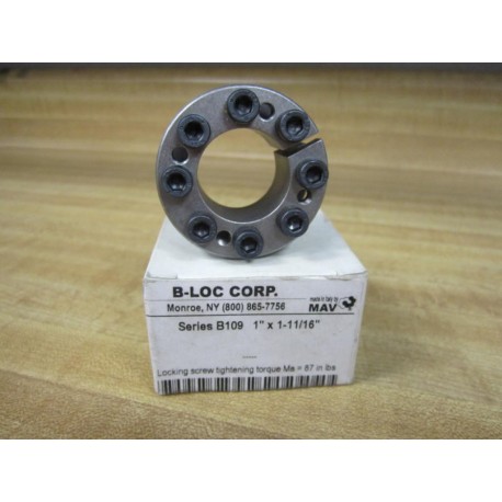 B-Loc Corp B109-1x1-1116 Tightening Torque B1091x11116