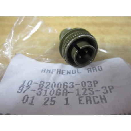 Amphenol 97-3106A-12S-3P Circular Connector MS3106A12S-3P