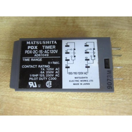 Matsushita Electric PDX-2C-1S-AC120V PDX Timer AD61049 - New No Box